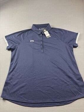 NWT Under Armour Women’s Heat Gear Golf Polo Shirt Top- Size XXL